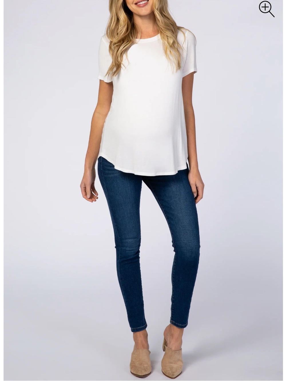 PinkBlush Navy Blue Skinny Maternity Jeans